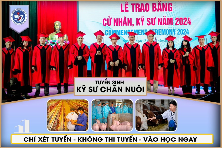 Tuyển sinh đại học trực tuyến ngành kỹ sư chăn nuôi
